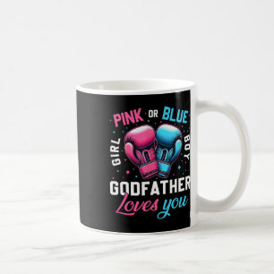 Caneca De Café O Padrinho Cor-De-Rosa Ou Azul Ama-Te A Ir De Gêne