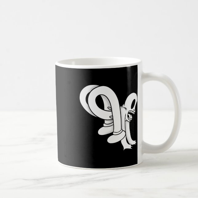 Caneca De Café O Palhaço Fantasma Twisty Blackwork  (Direita)