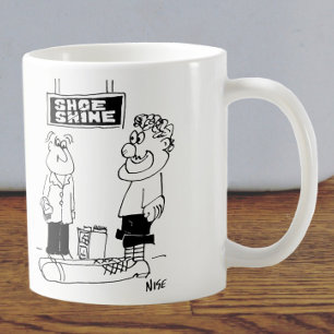 Caneca De Café O palhaço vai para um Calçado brilho