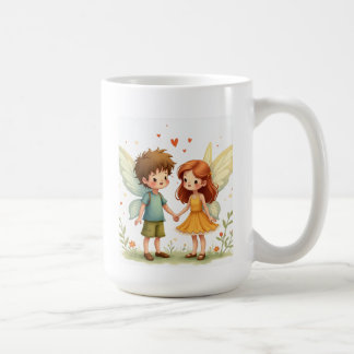 Caneca De Café O par da fada de amor Mugs