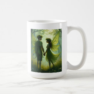 Caneca De Café O par da fada de amor Mugs