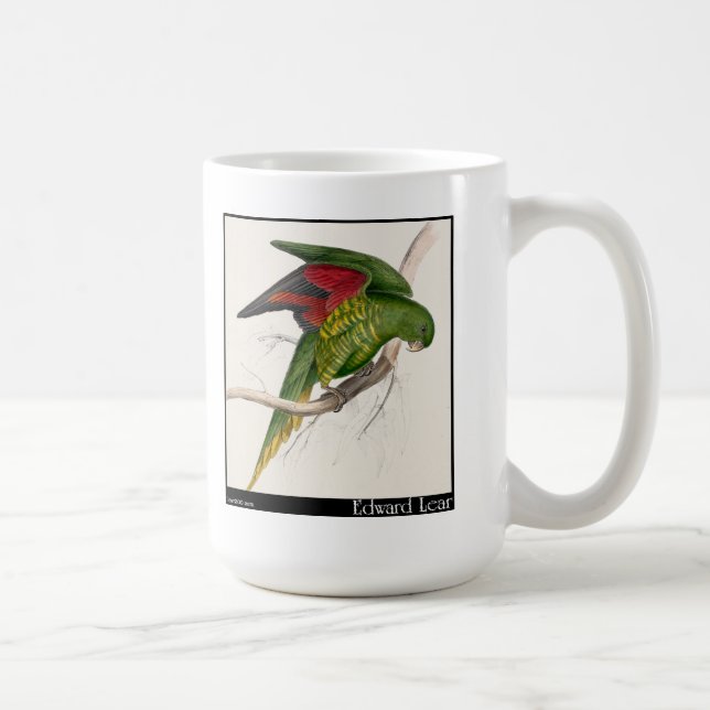Caneca De Café O Parakeet do Maton de Edward Lear (Direita)