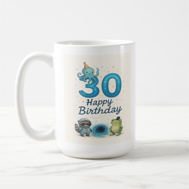 Caneca De Café O Partido do Portal: aniversário de 30 anos Mug (Esquerda)