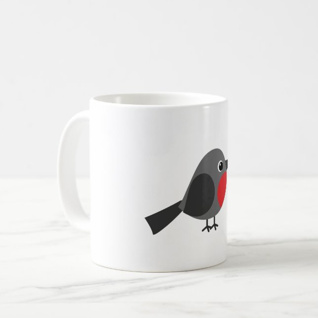 Caneca De Café O Pássaro - Robin (Frente Esquerda)