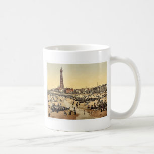 Caneca De Café O passeio e a torre do cais sul, Blackpool