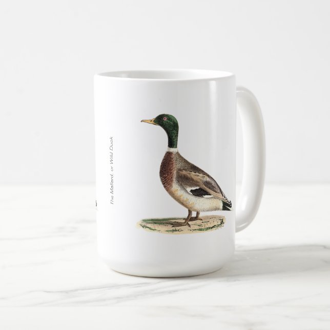 Caneca De Café O Pato-de-Alá ou Selvagem (Anas platyrhynchos) (Frente Esquerda)