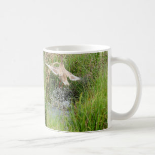 Caneca De Café O pato descola, antes & em seguida
