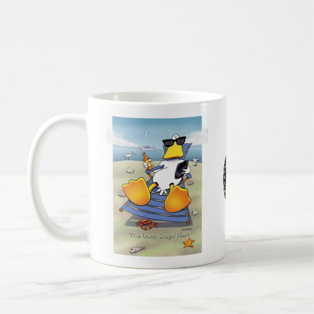 Caneca De Café O pato para aqui (Esquerda)