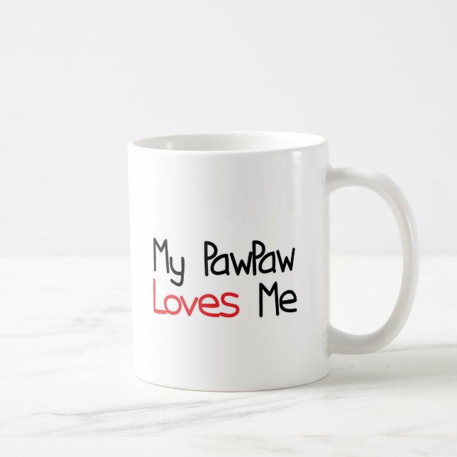 Caneca De Café O PawPaw ama-me (Direita)