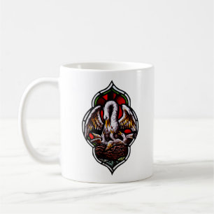Caneca De Café O Pelicano em Sua Piedade Símbolo Eucarístico