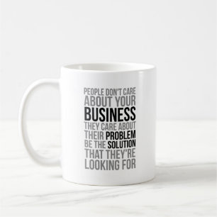 Caneca De Café O Pessoas não se importa com a sua empresa