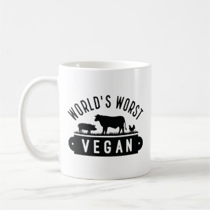 Caneca De Café O pior Vegan do mundo