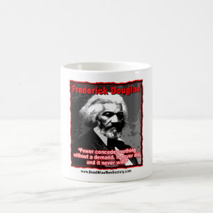 Caneca De Café O poder de Frederick Douglass concede citações