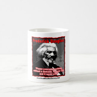 Caneca De Café O poder de Frederick Douglass concede citações
