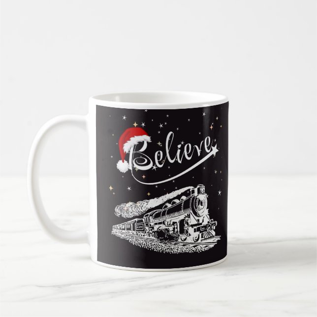 Caneca De Café O Polo Norte de Natal - Expresso Polar Acredita (Esquerda)