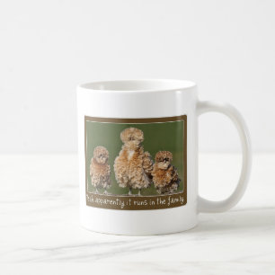 Caneca De Café O polonês Frizzle traços da família