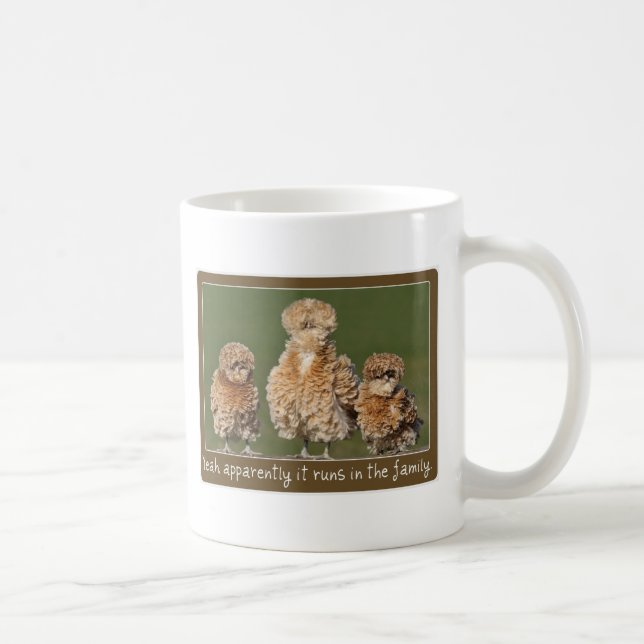 Caneca De Café O polonês Frizzle traços da família (Direita)