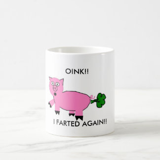 CANECA DE CAFÉ O PORCO FART!