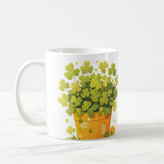 Caneca De Café O Pote Sortudo de Clover