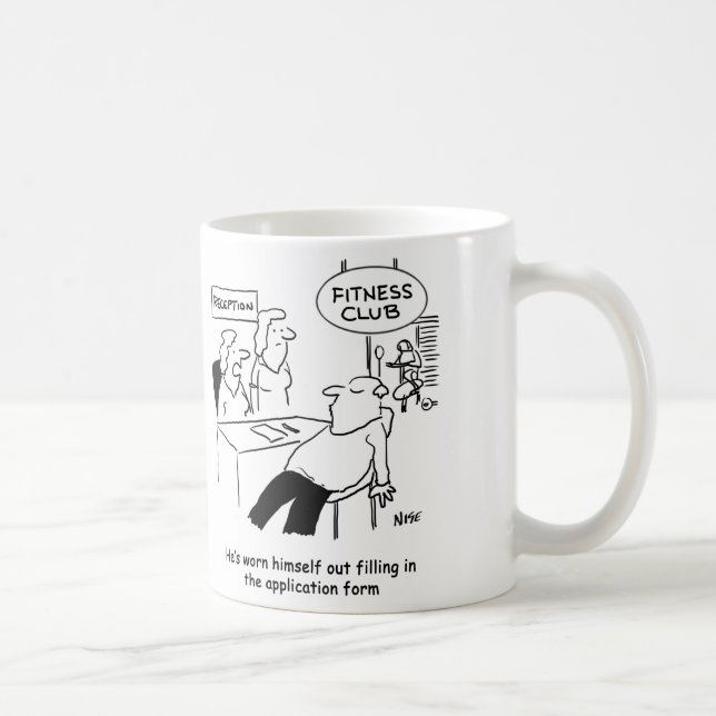 Caneca De Café O preenchimento do formulário do clube de Malhaçõe (Direita)