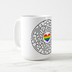 Caneca De Café O prêmio de SlipperyJoe, labyri quebra-cabeça laby