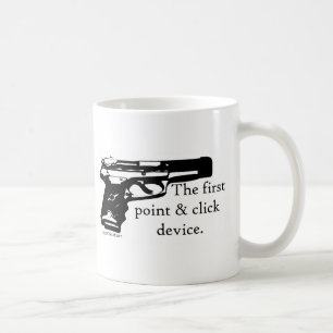 Caneca De Café O primeiro dispositivo do ponto & do clique