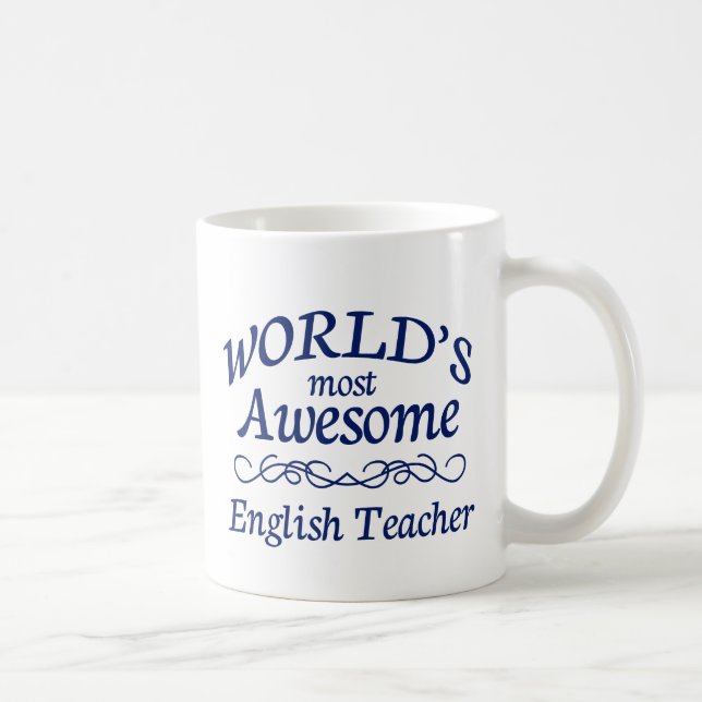 Caneca De Café O professor de inglês o mais impressionante do (Direita)