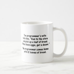 Caneca De Café O programador e sua esposa - em segundo em uma