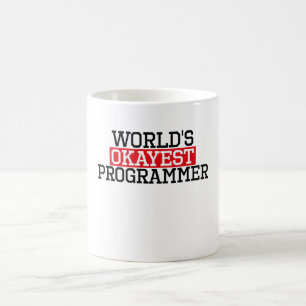 Caneca De Café o programador o mais okayest do mundo, #programmer