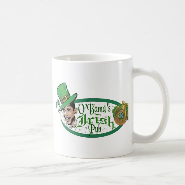 Caneca De Café O Pub Irlandês de Obama (Direita)