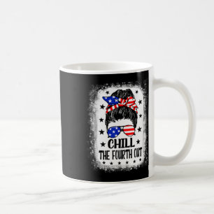 Caneca De Café O Quarto Fora Engraçado Patriótico 4 de Julho Mulh