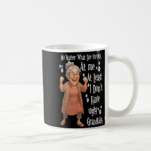 Caneca De Café o que a vida me atira pelo menos não sou feio
