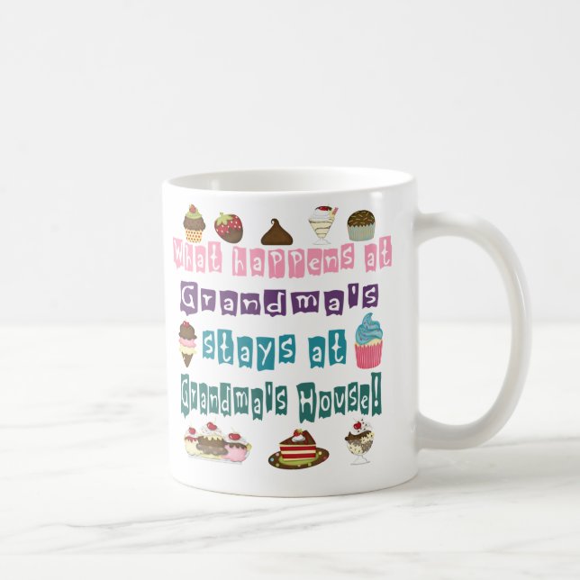 Caneca De Café O que acontece em avós (Direita)