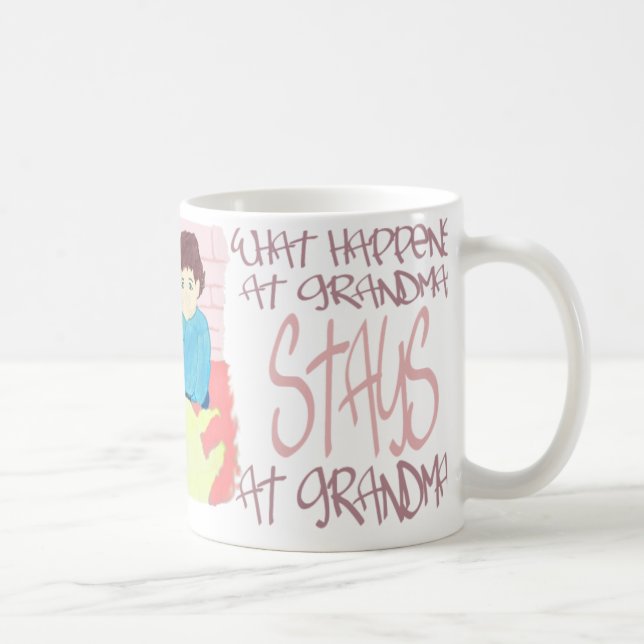 Caneca De Café O que acontece em avós (Direita)