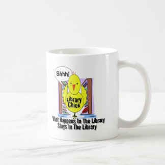 Caneca De Café O que acontece na biblioteca…