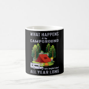 Caneca De Café O que acontece na Campground