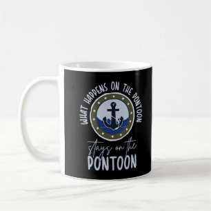 Caneca De Café O que acontece no pontão fica no pontão