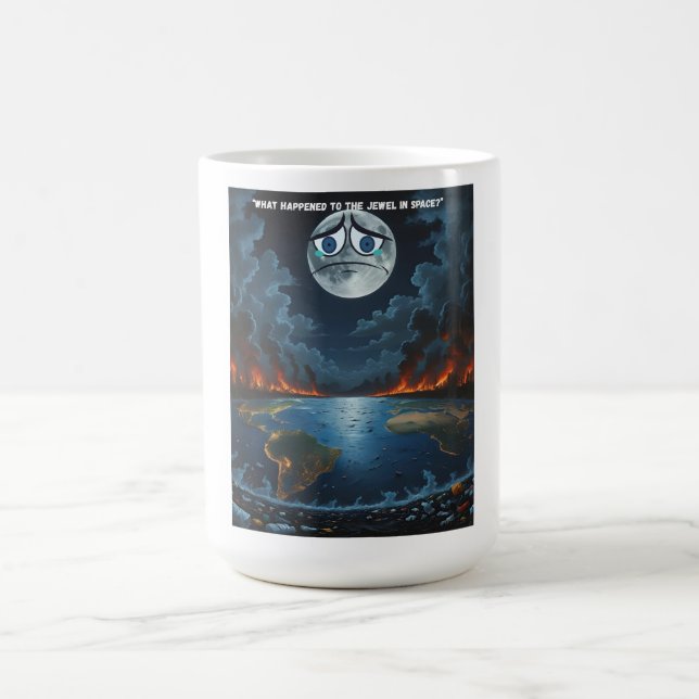 Caneca De Café O que aconteceu com a Joia no Espaço? - Se A Lua (Centro)