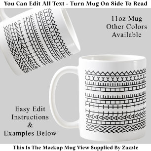 Caneca De Café O que é a citação oculta personalizada de 142BW