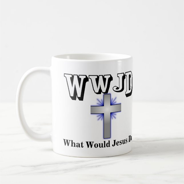 Caneca De Café O Que Jesus faria? (Esquerda)