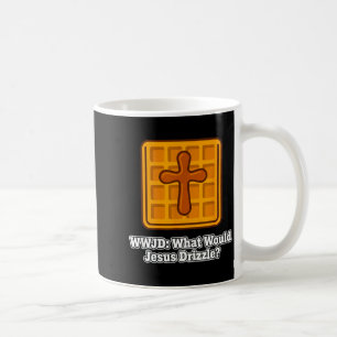 Caneca De Café O Que Jesus Gotejaria Amante de Waffle Engraçado W