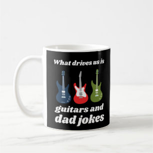 Caneca De Café O QUE NOS LEVA A SER GUITÁRIOS E PIADAS PAIS engra