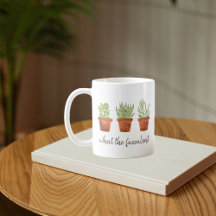 O que o Fucculent Potents Coffee Mug