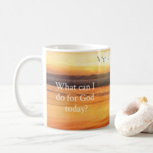 Caneca De Café O que posso fazer por Deus?
