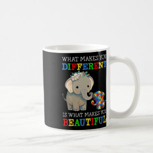 Caneca De Café O Que Te Faz Diferente Elefante Mãe Autismo Sabe
