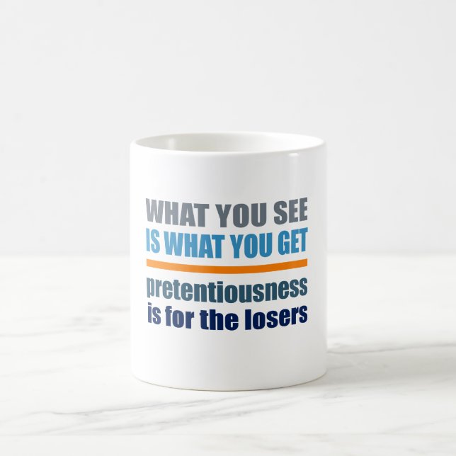 Caneca De Café O Que Vês É O Que Arranjas. (Centro)