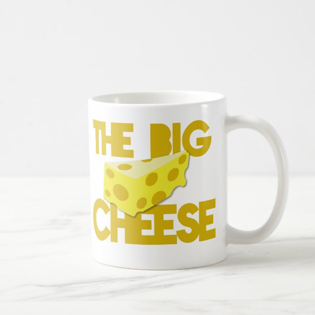 Caneca De Café O QUEIJO GRANDE o design do chefe com queijo! (Direita)