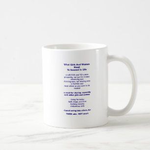 Caneca De Café O QueMulheresMeninasPrecisamParaTer ÊxitoEmLocatár
