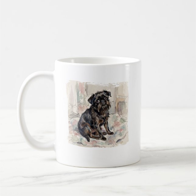 Caneca De Café O Rato-Caça Estável Barbudo: Griffon Belge (Esquerda)