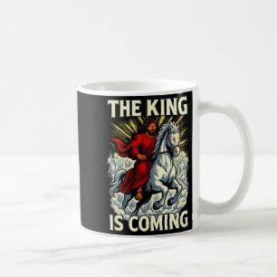 Caneca De Café O Rei Está Chegando Revelação Arte Cristã Ousada